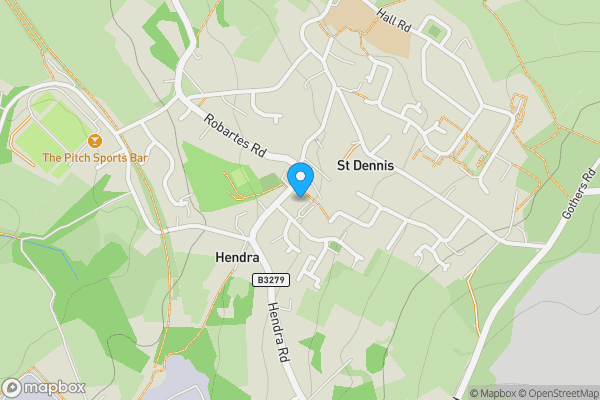 Map location for Boscawen Hotel & Granary, Fore Street, St. Dennis, St. Austell, Cornwall, PL26 8AD