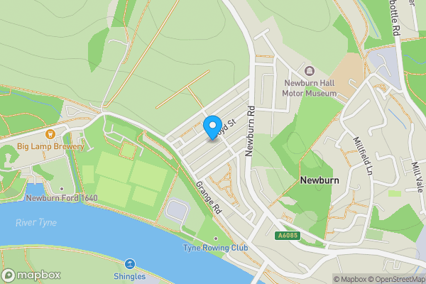 Map location for 28 Boyd Street, Newburn, Newcastle upon Tyne, Tyne and Wear, NE15 8LU
