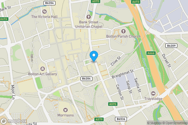 Map location for Unit 406 The Cube, 85 93 Bradshawgate, Bolton, BL1 1QD