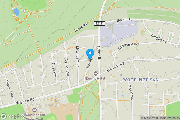 Map location for Downsway, Brighton, East Sussex, BN2 6BD