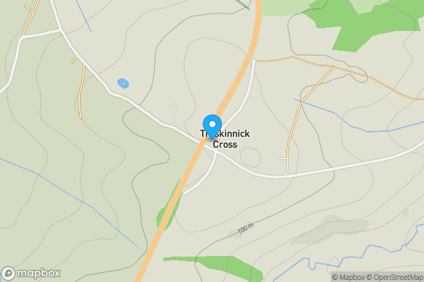 Map location for Treskinnick Cross, Bude, Cornwall, EX23 0DT