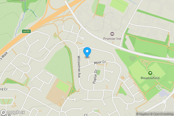 Map location for 2 Fir Tree Close, Gilesgate, Durham, County Durham, DH1 1DT
