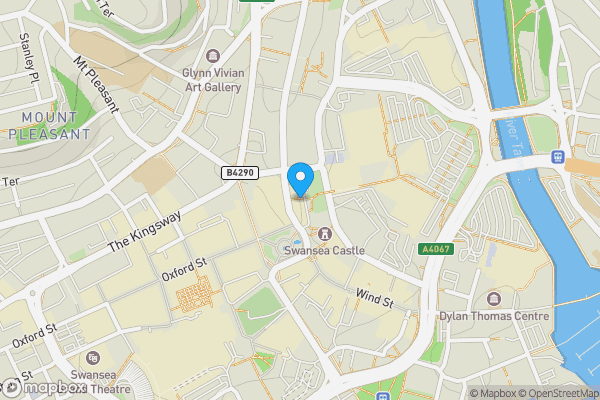 Map location for 310 Castle Lofts, City Centre, Swansea, SA1 1JG