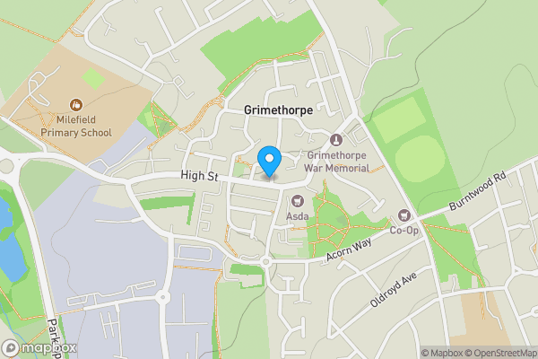 Map location for 10A, High Street Grimethorpe, Barnsley, South Yorkshire, S72 7LS