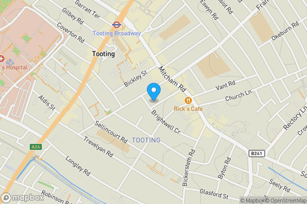 Map location for 35a Rookstone Road, London, SW17 9NQ