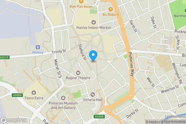 Map location for 9 Stafford Lane, Stoke-on-Trent, ST1 1JX