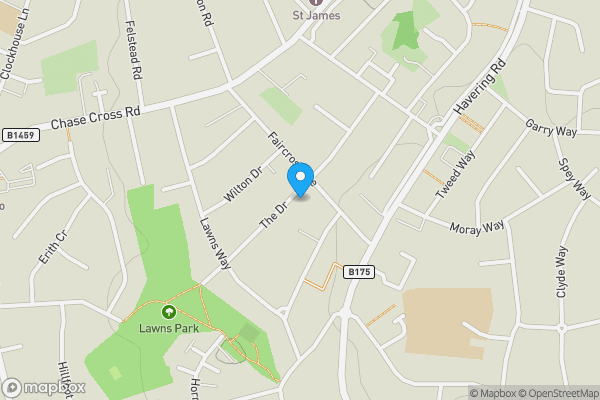 Map location for 66 The Drive, Collier Row, Romford, RM5 3TR