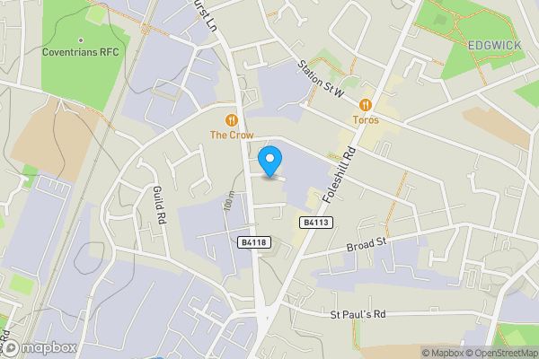 Map location for 6 - 8 Welford Place, Coventry, CV6 5NZ