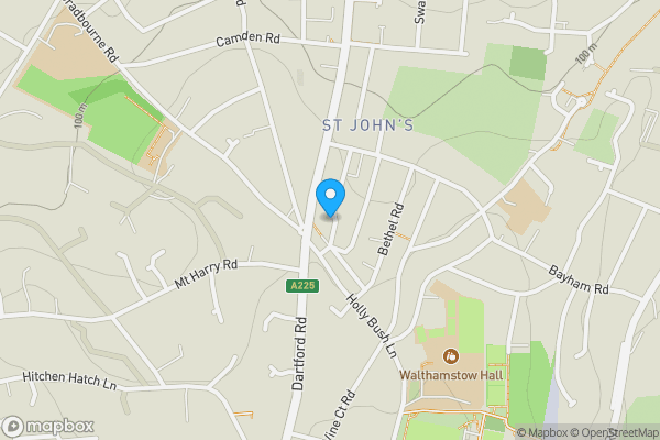 Map location for 7 Prospect Road, Sevenoaks, Kent, TN13 3UA