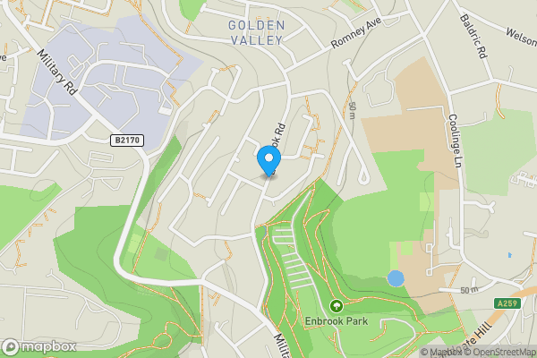 Map location for 6 Willow Court, Enbrook Road, Sandgate, Folkestone, Kent, CT20 3NU