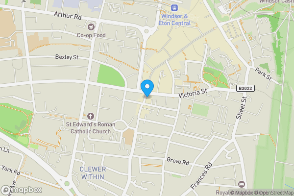 Map location for 5 St. Leonards Road, Windsor, Berkshire, SL4 3BN