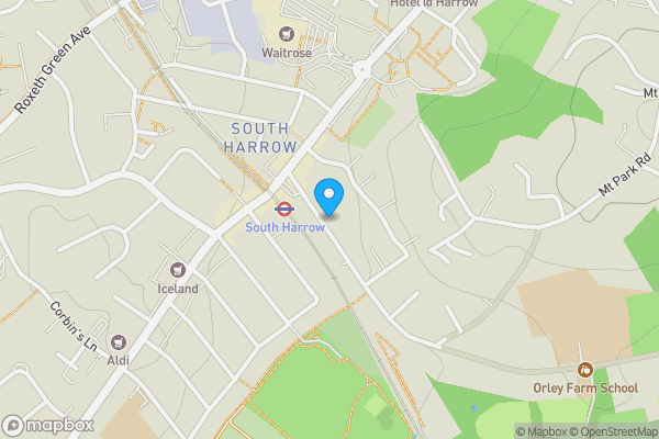 Map location for 24 South Hill Avenue, Harrow, HA2 0NQ