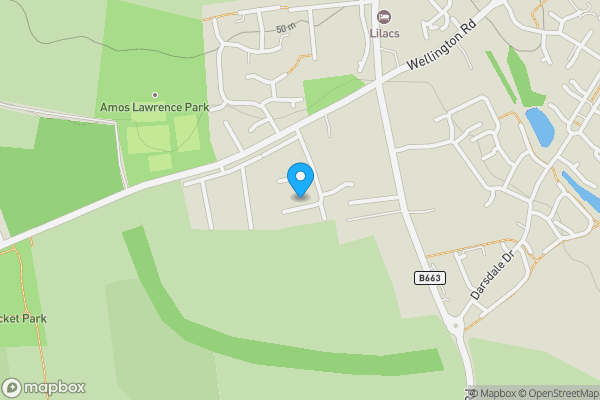 Map location for 1 Antona Gardens, Raunds, Northamptonshire, NN9 6EB