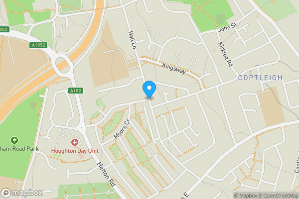 Map location for Houghton Hall, Hall Lane, HOUGHTON LE SPRING, Tyne and Wear, DH5 8DB