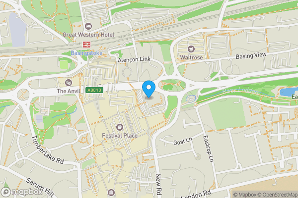 Map location for Car Park Redevelopment Opportunity at Churchill Place Basingstoke Hampshire RG21 7AA