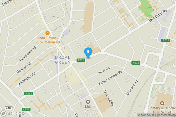 Map location for 16 St. James Court, St. James's Road, Croydon, Surrey, CR0 2SE