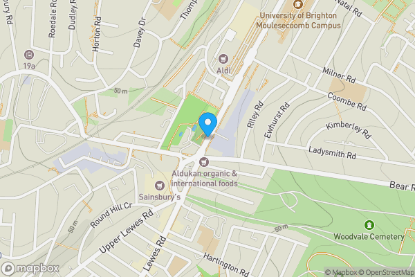 Map location for Lewes Road, Brighton, East Sussex, BN2 4AE