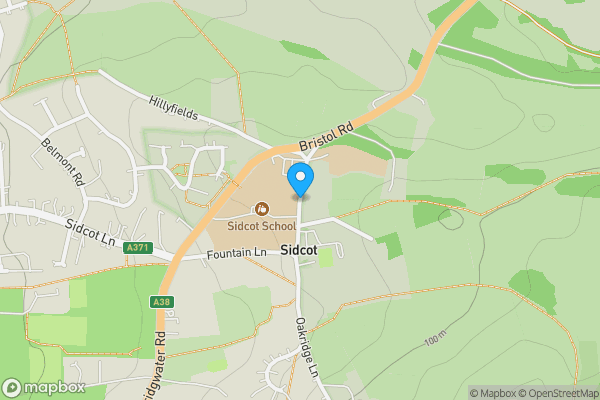 Map location for Ty Bryn, Oakridge Lane, Winscombe, BS25 1LT