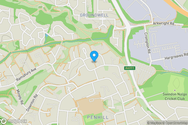 Map location for Staverton Way, Swindon, Wiltshire, SN2 5HX