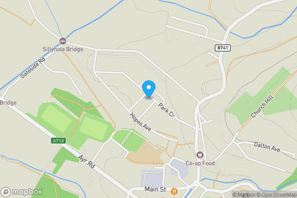 Map location for 46a Park Crescent, Dalmellington, KA6 7RR