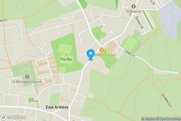 Map location for Flats 1-6, The Club, Main Street, East Ardsley, Wakefield WF3 2AT