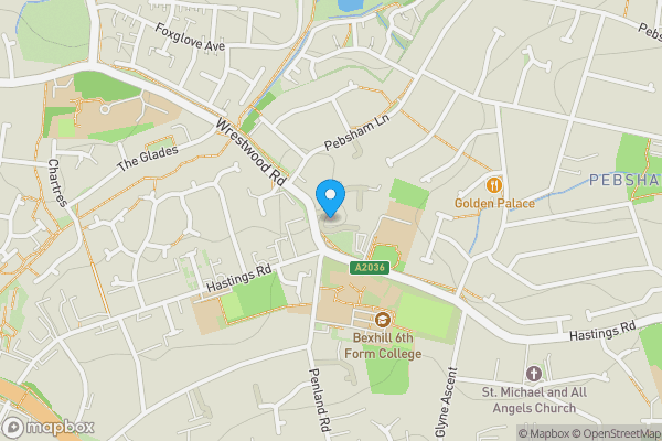 Map location for The Chapel, Nazareth House, Chapel Walk, Bexhill-on-Sea, East Sussex, TN40 2JT