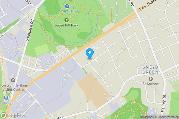 Map location for 34 Stanway Avenue, Sneyd Green, Stoke-on-Trent, ST6 2LP