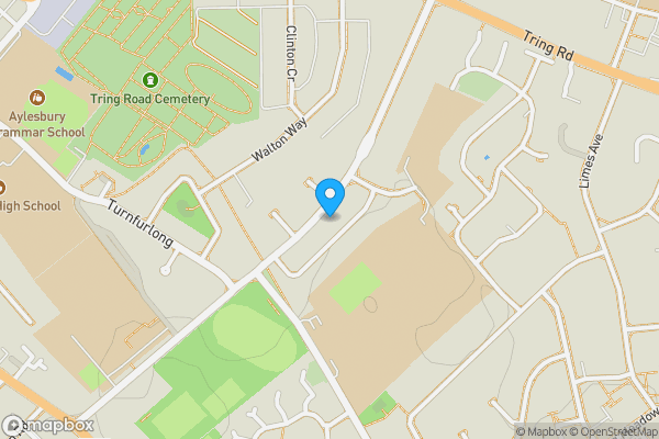 Map location for 47 King Edward Avenue, Aylesbury, Buckinghamshire, HP21 7JE