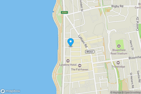 Map location for Building to the Rear, 3-5 Barton Avenue, Blackpool, Lancashire, FY1 6AP