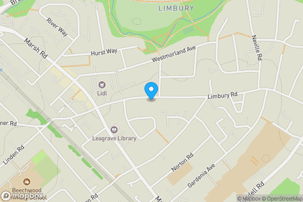 Map location for Building & Land rear of 50 Limbury Road, Luton, Bedfordshire, LU3 2PL