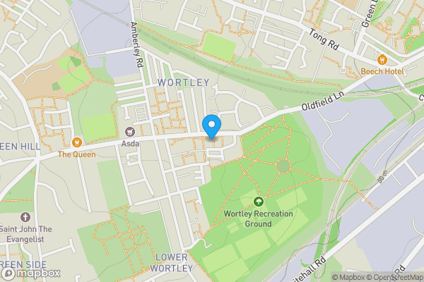 Map location for Wortley Curve, Leeds, West Yorkshire, LS12 4DS