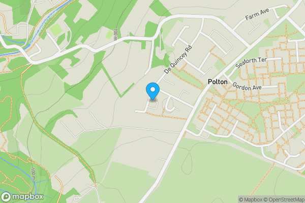 Map location for 55 De Quincey Road, Lasswade, Midlothian, EH18 1DP