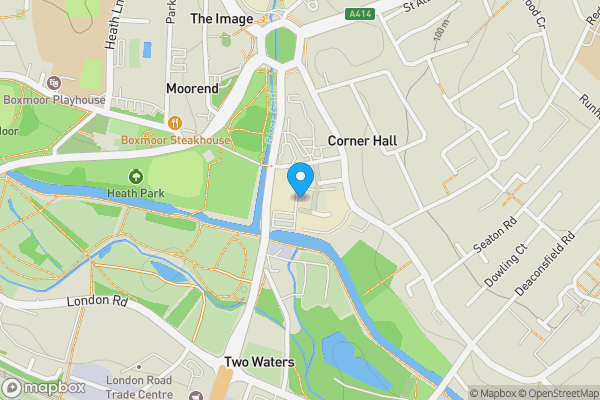 Map location for Windsor Court, Corner Hall, Hemel Hempstead, HP3 9AW
