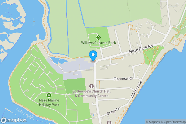 Map location for 123 Hall Lane, Walton on the Naze, Essex, CO14 8HW