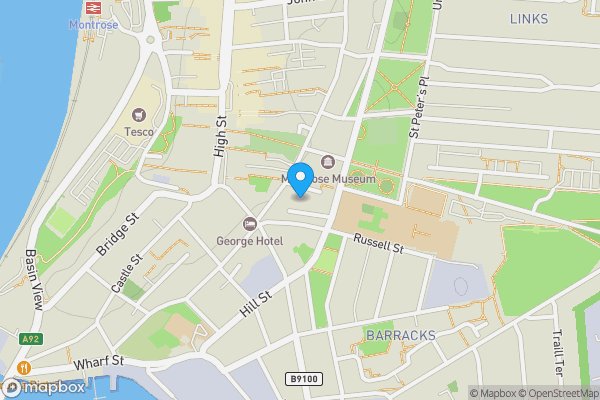 Map location for 8B, St. Marys Road, Montrose, Angus, DD10 8EU