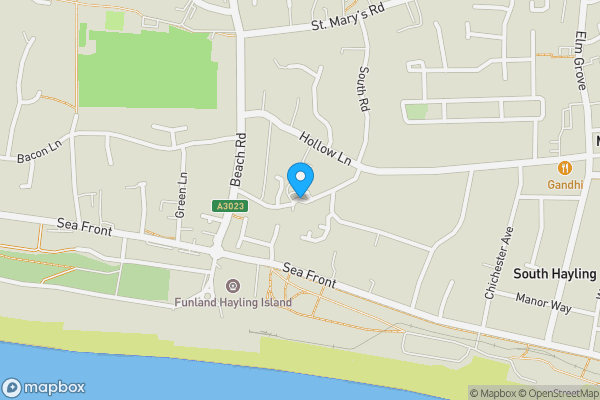 Map location for Westfield Avenue, HAYLING ISLAND, PO11 9AQ