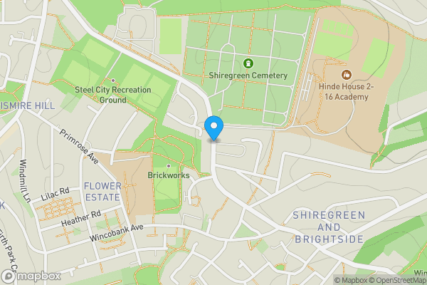 Map location for Shiregreen Lane, Sheffield, S5 6AD