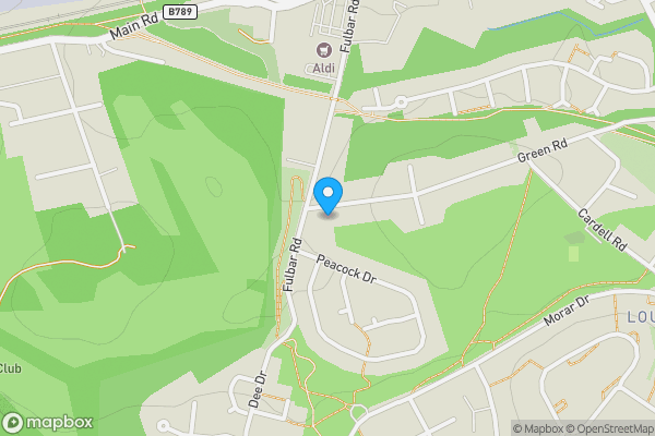 Map location for Flat 2, 153, Green Road, Paisley, Renfrewshire, PA2 9AJ