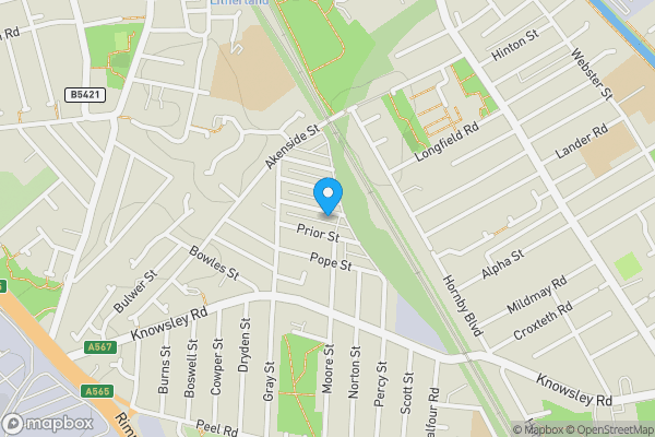 Map location for 15 Smollett Street, Bootle, Merseyside, L20 4PT L20 4PT
