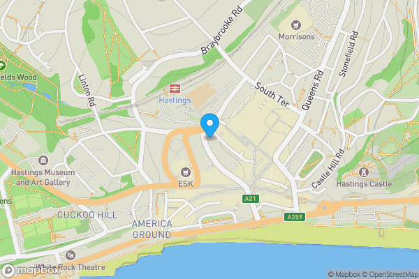 Map location for 54 Havelock Road, Hastings, TN34 1BE