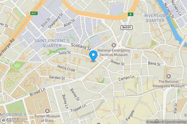Map location for Apartment 7, City Point, 1, Solly Street, SHEFFIELD, South Yorkshire, S1 4BP