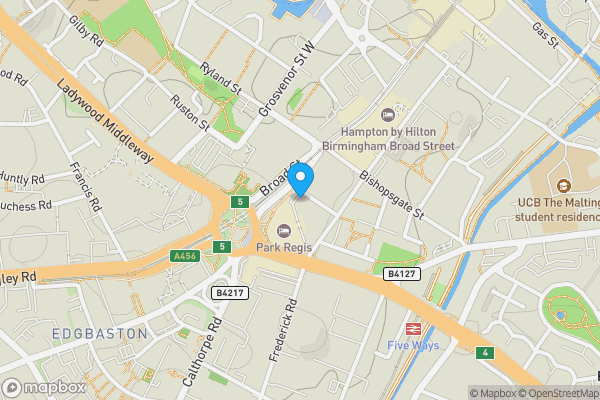 Map location for Apartment 706 St. Martins Place, 169 Broad Street, Birmingham, West Midlands, B15 1ED