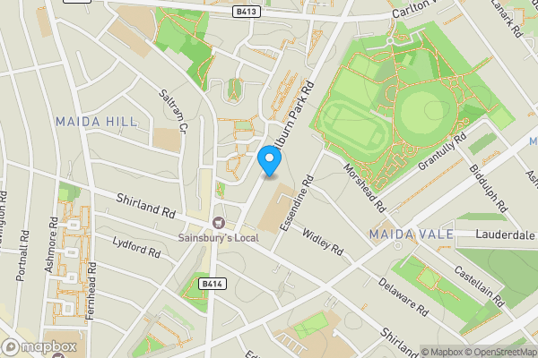 Map location for Flat C, 197 Kilburn Park Road, London NW6 5LG