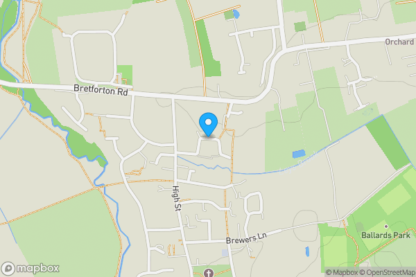 Map location for Green Leys, Evesham, WR11 7XE