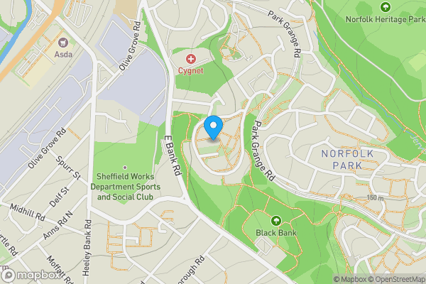 Map location for 90 Park Spring Drive, Sheffield S2 3RQ