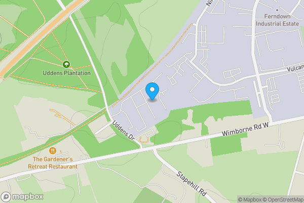 Map location for Unit 33 Uddens Trading Estate Wimborne Dorset BH21 7NL