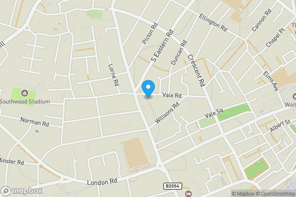 Map location for 62 Vale Road, Ramsgate, Kent, CT11 9LS