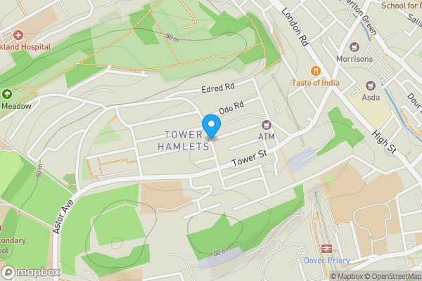 Map location for South Road, Dover, Kent, CT17 0EA