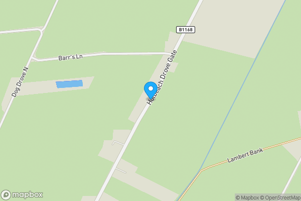 Map location for Portage, Holbeach Drove Gate, Holbeach Drove, Spalding, Lincolnshire, PE12 0PX
