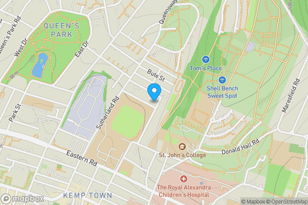 Map location for Upper Maisonette, 15 College Terrace, Brighton, East Sussex, BN2 0EE